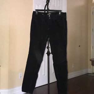 Ann Taylor Corduroy black pants